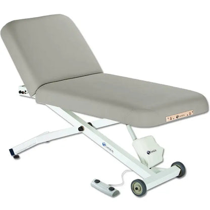 Earthlite Ellora LX manual tilt top multi-purpose treatment table with steel frame and Pro-Plush cushion