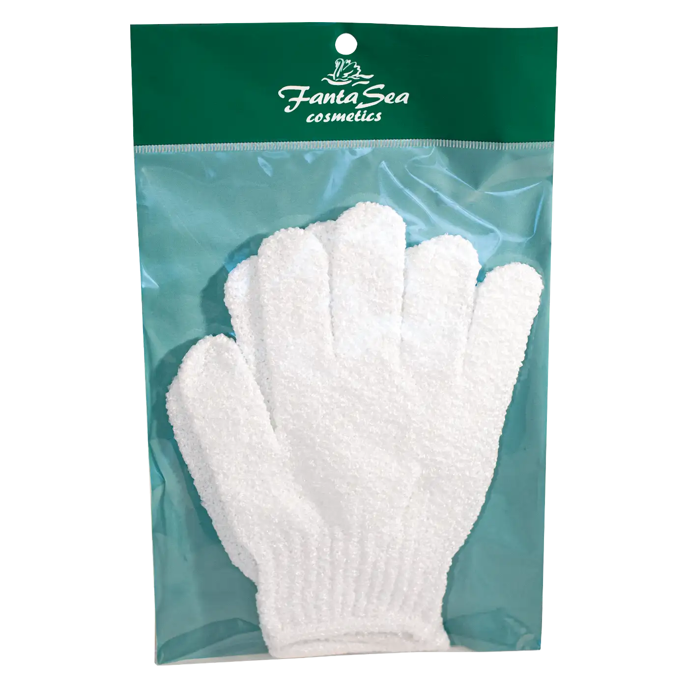 Fanta Sea Exfoliating Gloves - White