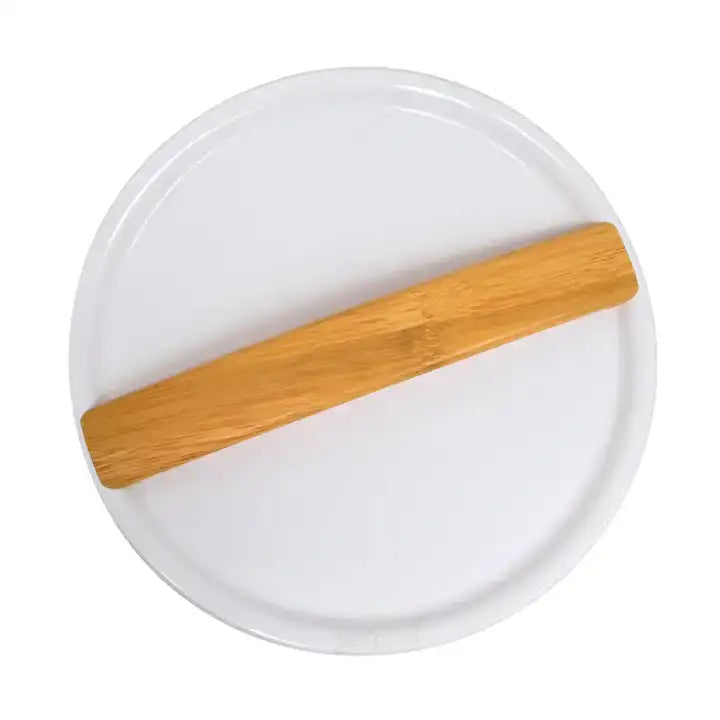Towel Warmer Replacement Lid with Faux Bamboo Handle