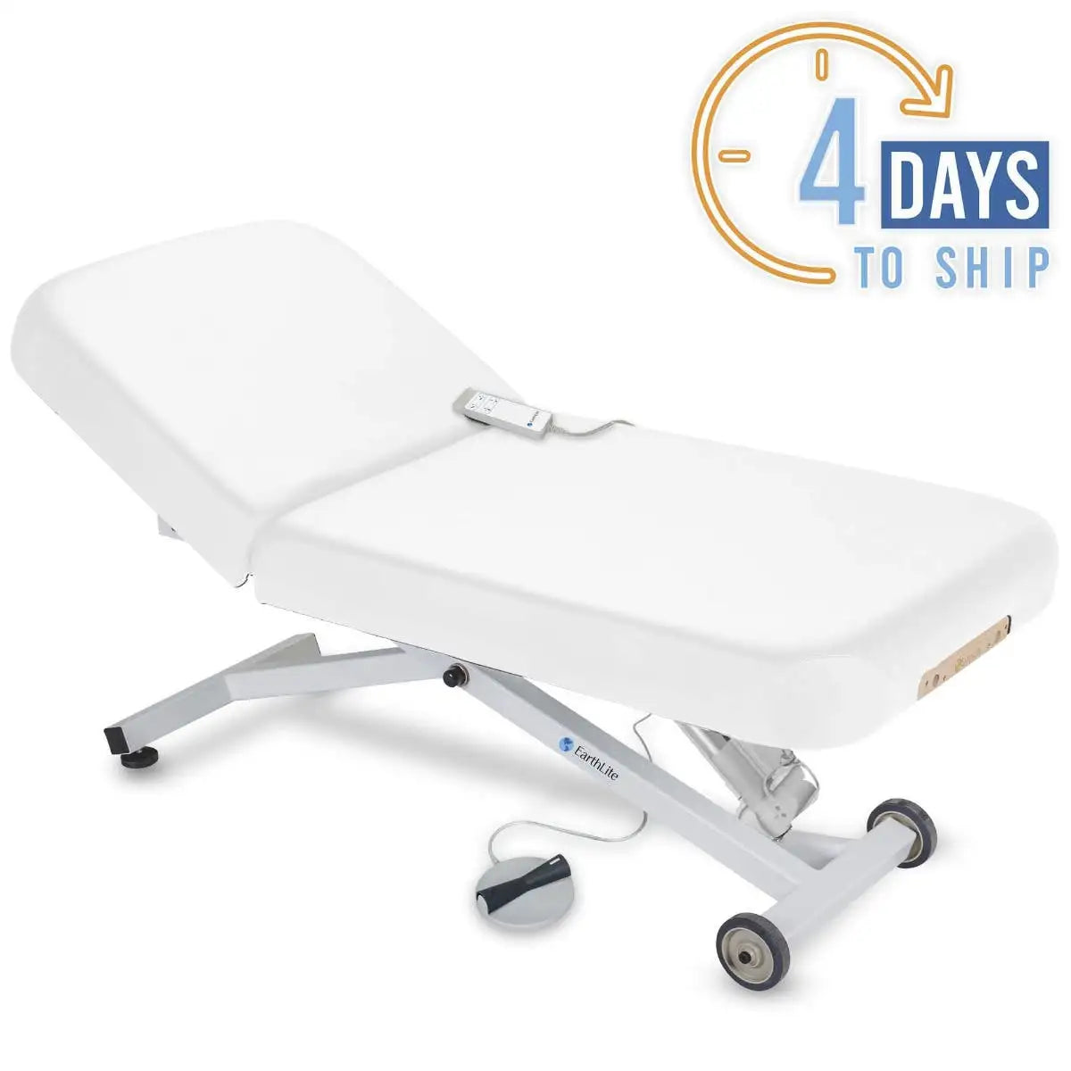 Earthlite Ellora LX pneumatic tilt table, pure white