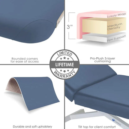 Earthlite Ellora LX manual tilt table features