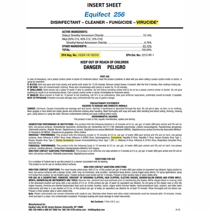 Nufree Equifect 256 Disinfectant Concentrate - 16oz