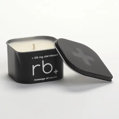 errbshop massage oil candle + cbd    - Unscented 6 OZ