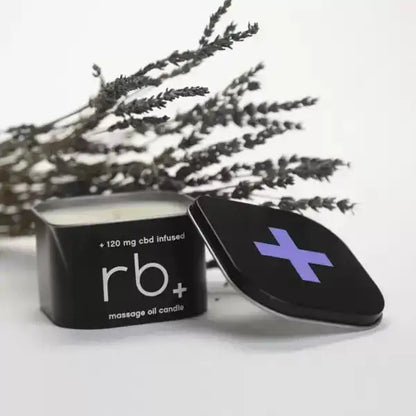 errbshop massage oil candle + cbd    - Lavender  6 OZ