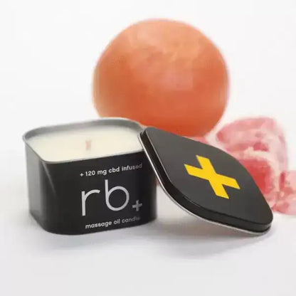 errbshop massage oil candle + cbd    - Grapefruit 6 OZ