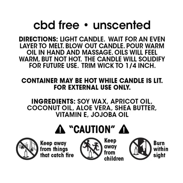 errbshop original massage oil candle - no cbd    12 OZ