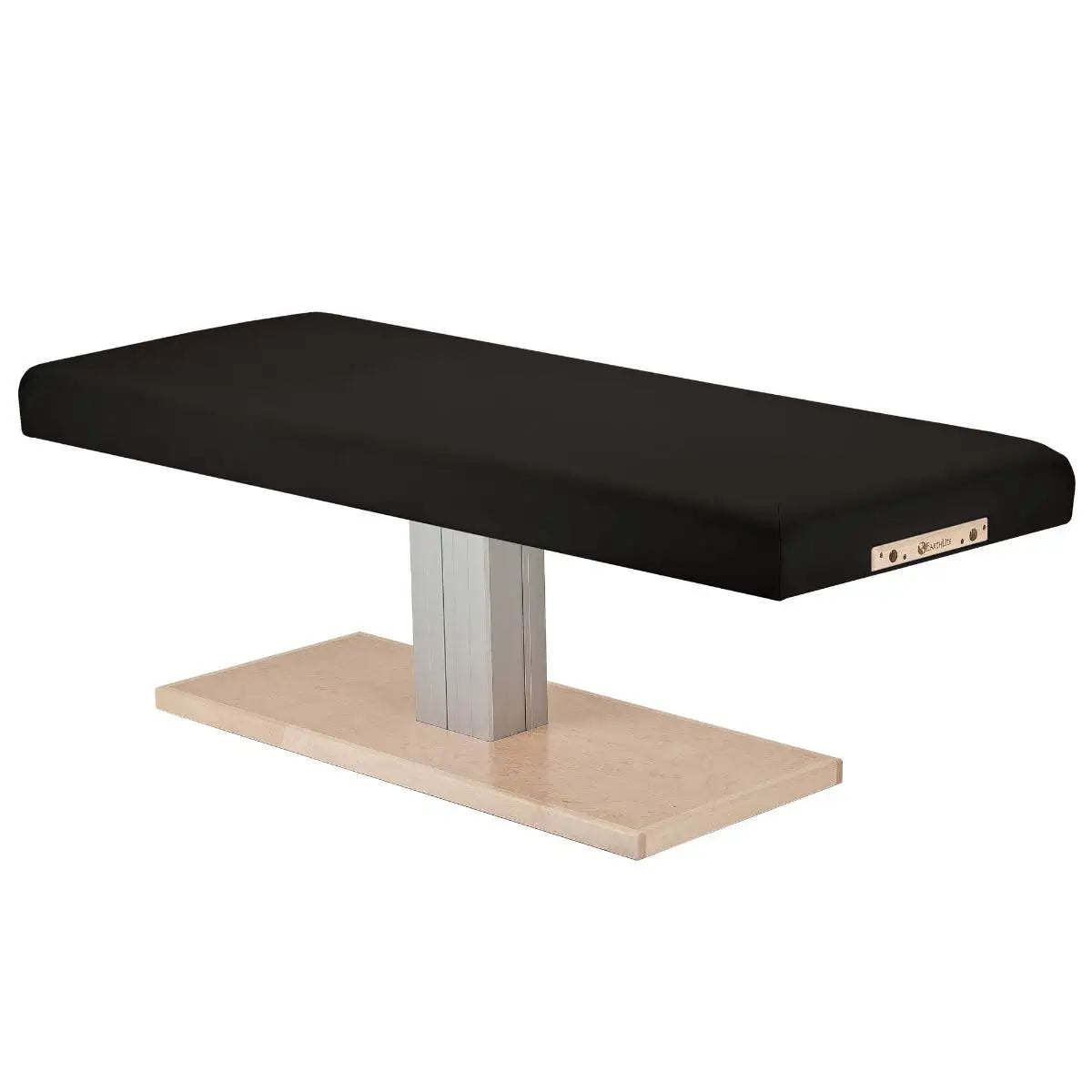 Earthlite Everest Spa flat pedestal table, black