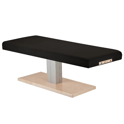 Earthlite Everest Spa flat pedestal table, black