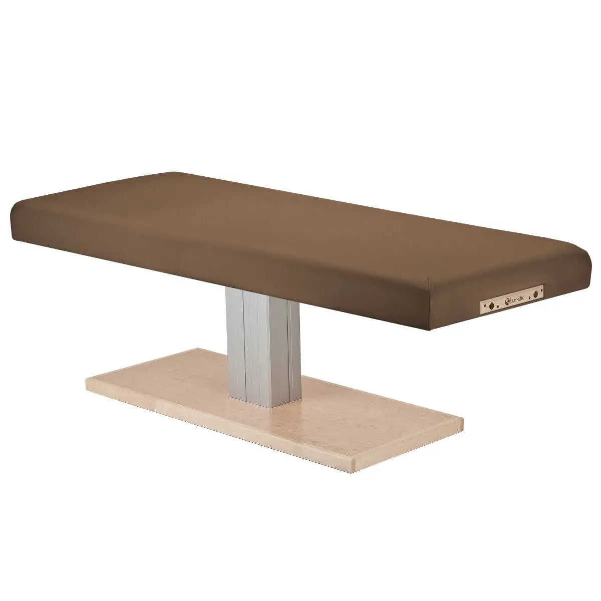 Earthlite Everest Spa flat pedestal table, latte