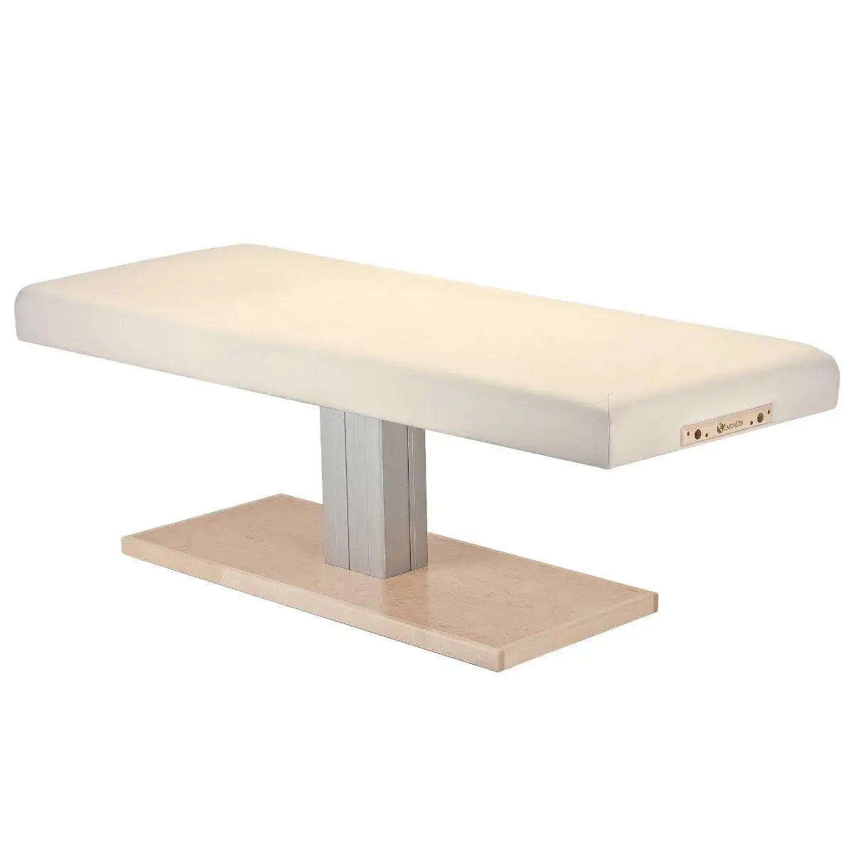 Earthlite Everest Spa flat pedestal table, vanilla creme