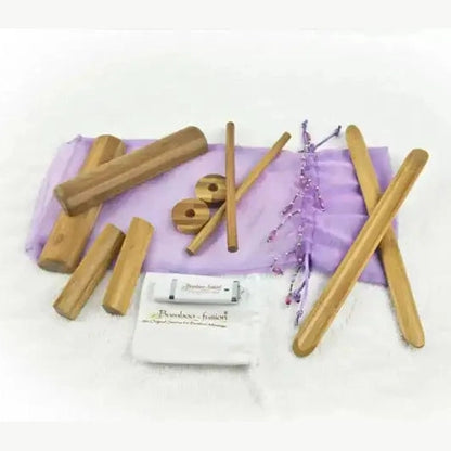 Bamboo-Fusion Facial Stick Set with USB, carbonized bamboo facial sticks plus USB training drive