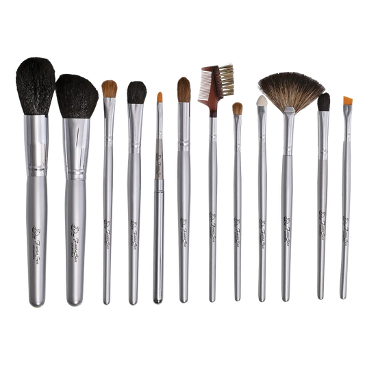 FantaSea Makeup Brush Set with Case - 12 pc
