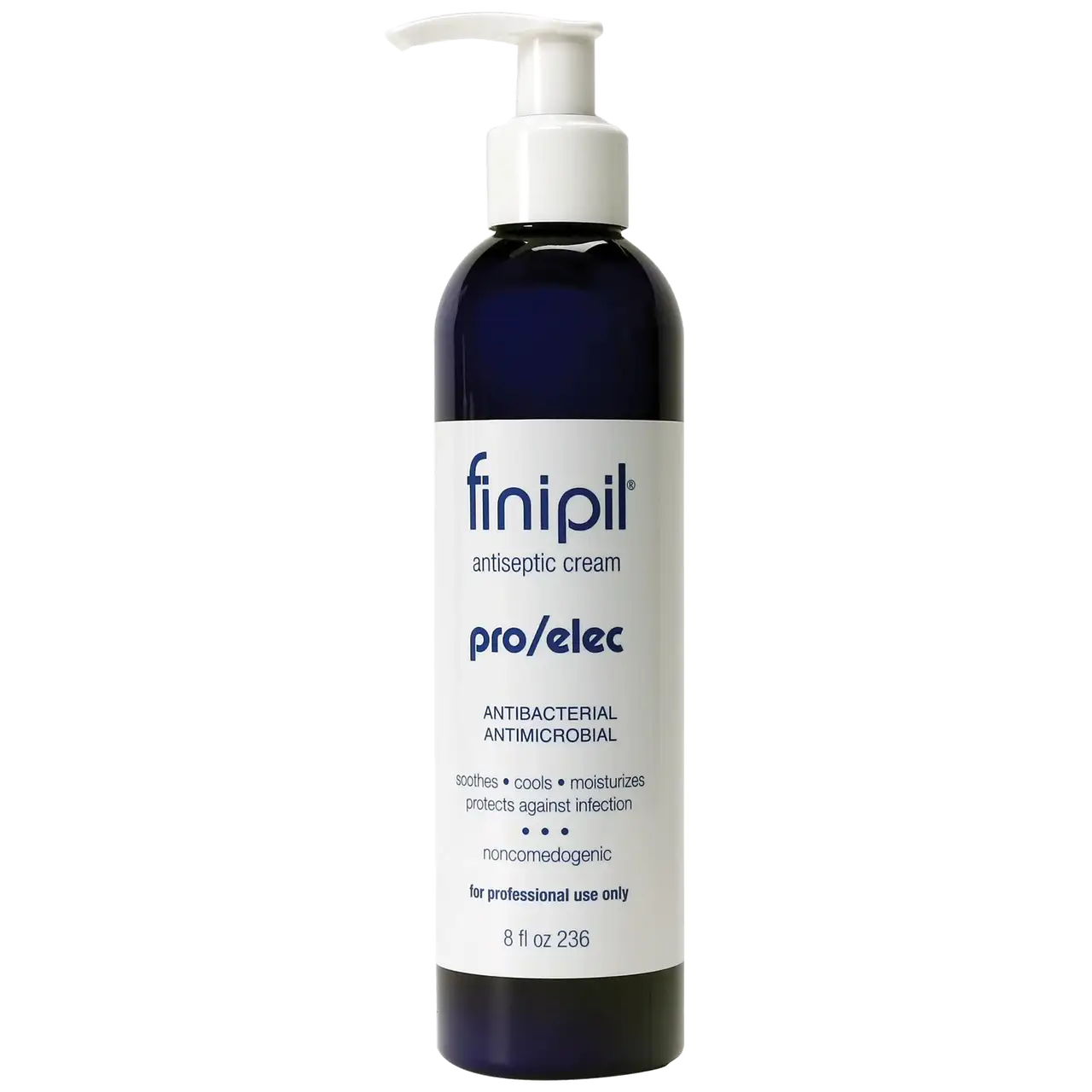 NuFree finipil Pro/Elec 8oz backbar post-wax antiseptic bottle
