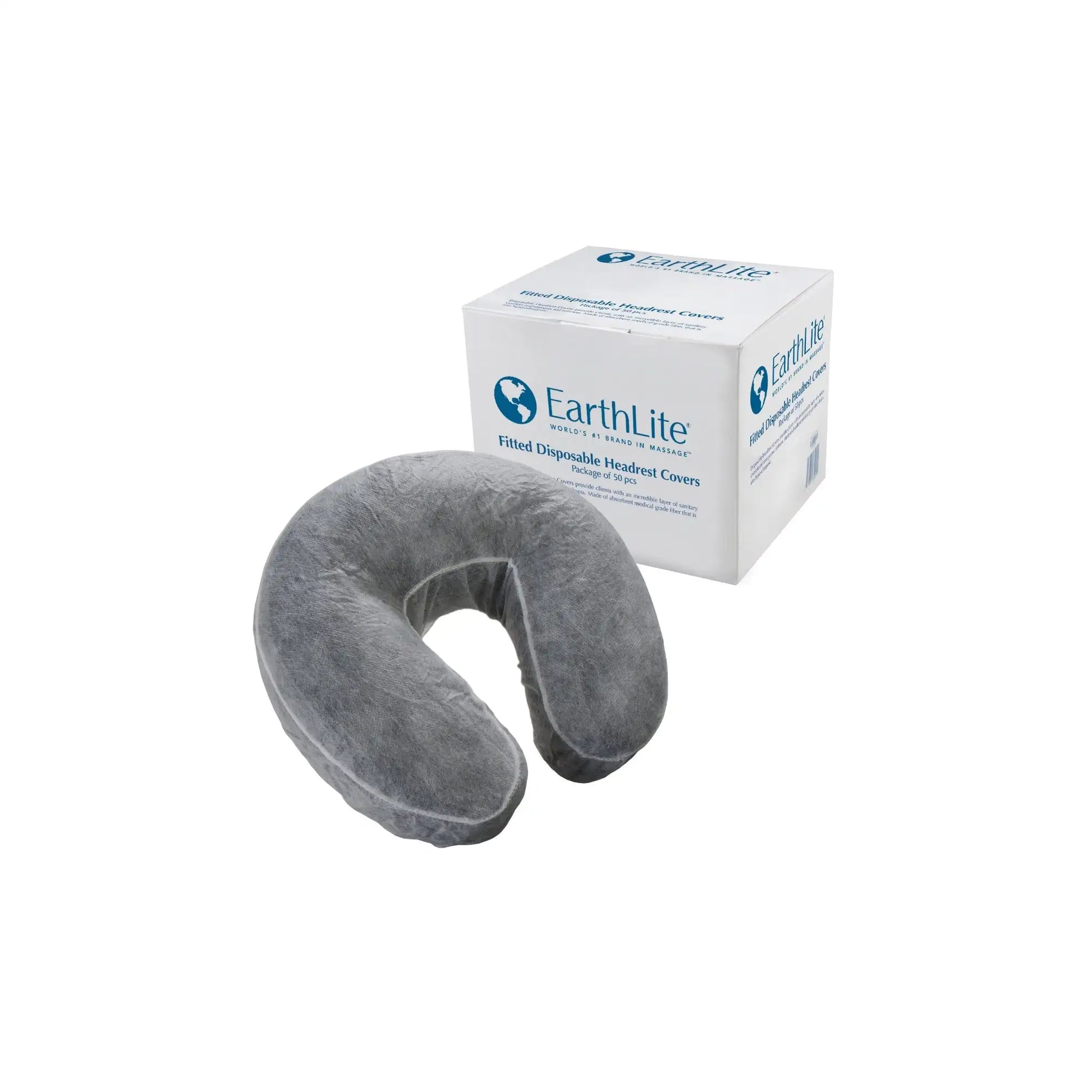 Earthlite fitted disposable face cradle covers, 50-count box of single-use crescent covers