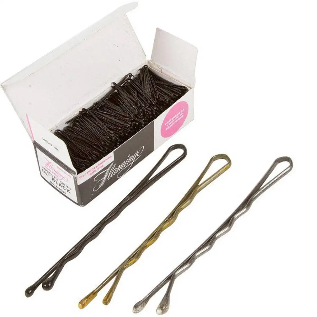 Flamingo Bob Pins - Approx. 750 pins per Box (Crimped/Brown )