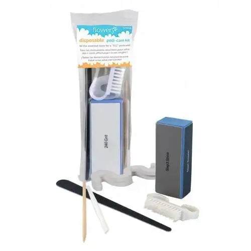 Flowery Disposable Mani/Pedi kits, Pedicure