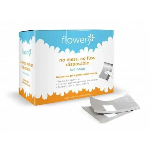 Flowery No Mess, No Fuss Disposable Foil Wraps, 250 ct