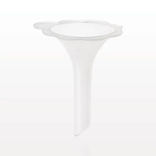 Tiny Essential Oil Flower Shaped Funnel, Frosted