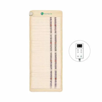 HealthyLine SOFT FAR Infrared Heating Mat beige quilted with gemstone elements and remote control