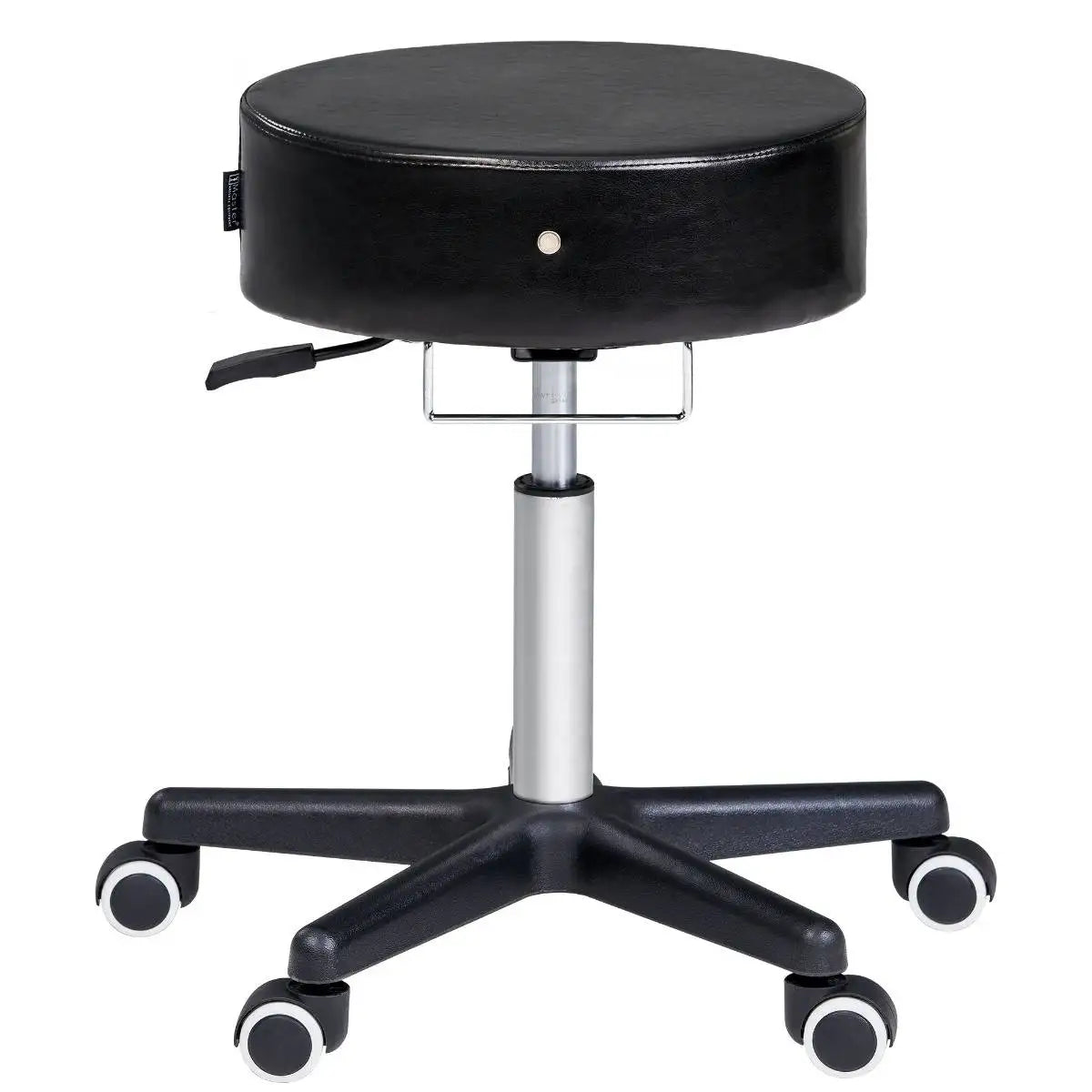 Master Massage Glider Round Hydraulic Stool - Black