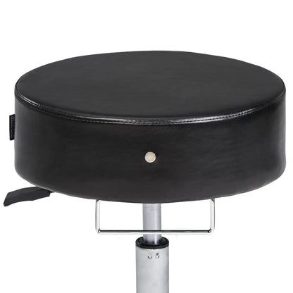 Master Massage Glider Round Hydraulic Stool - Black