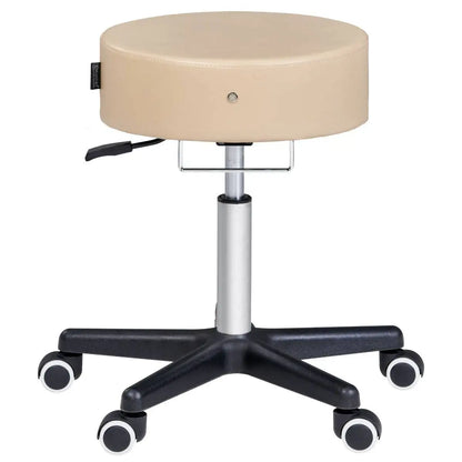 Master Massage Glider Round Hydraulic Stool - Cream