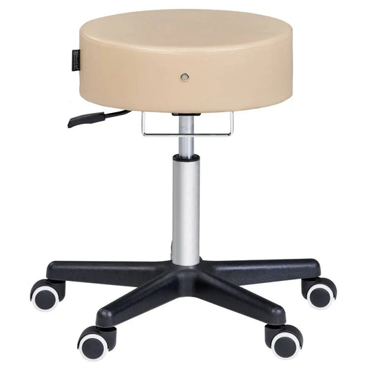 Master Massage Glider Round Hydraulic Stool - Cream