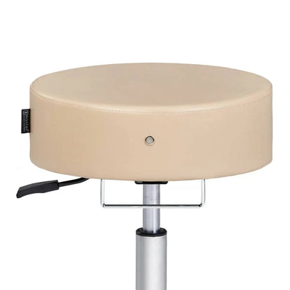 Master Massage Glider Round Hydraulic Stool - Cream