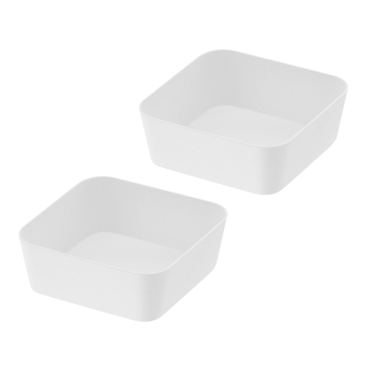 Amenity Tray - Steel - Small (Set of 2) on a blank background.