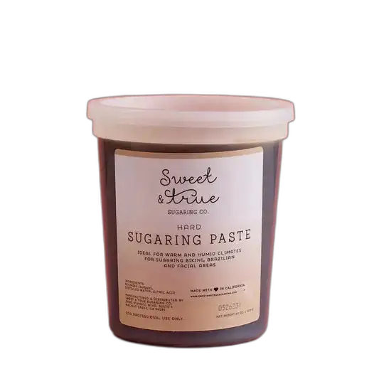 Sweet & True Sugaring Paste Hard 43 oz jar for bikini, Brazilian, and facial sugaring