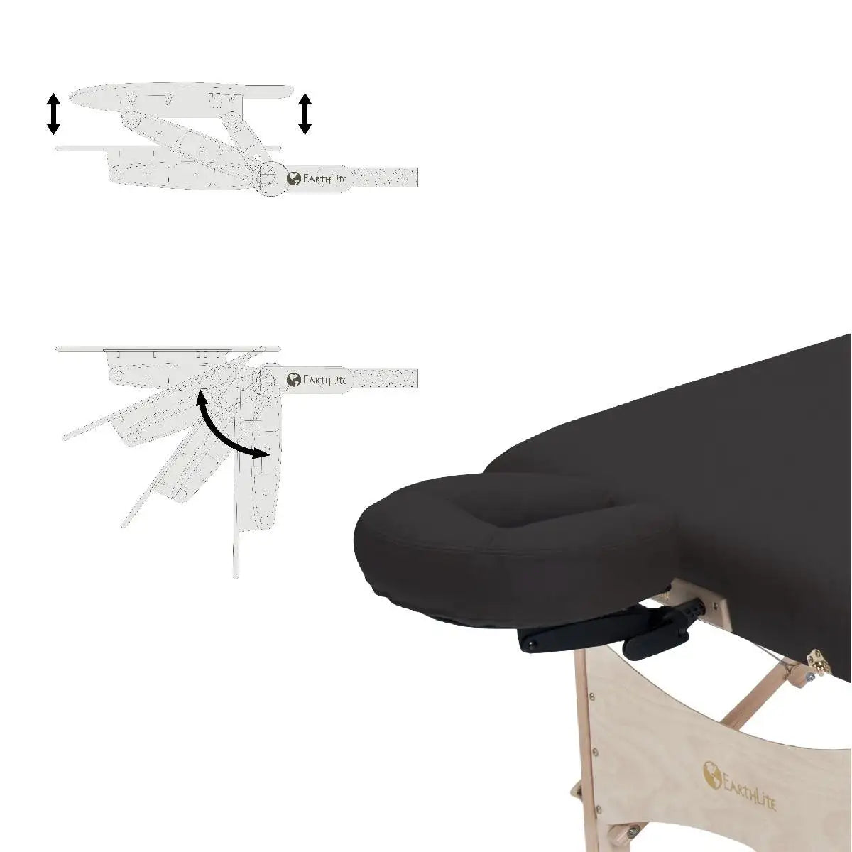 Earthlite Harmony DX face pillow and platform