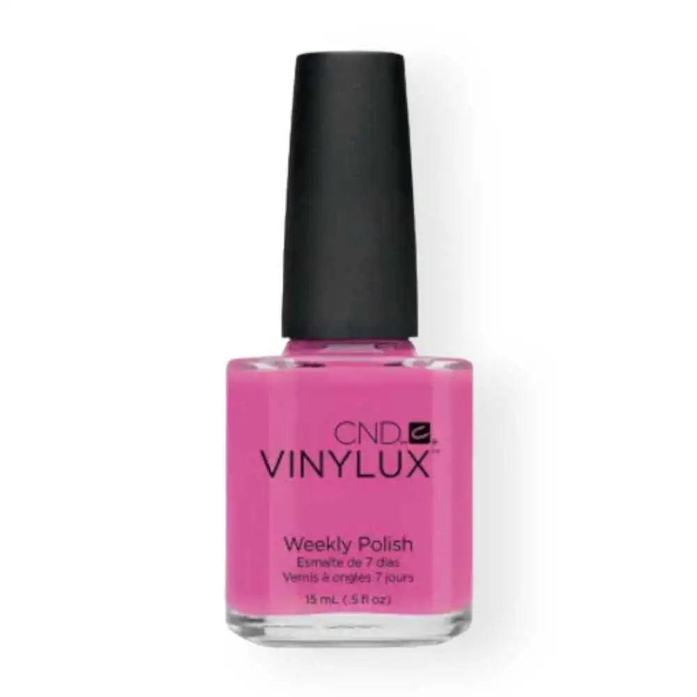 CND VINYLUX Hot Pop Pink #121 0.5 fl oz long wear polish bottle