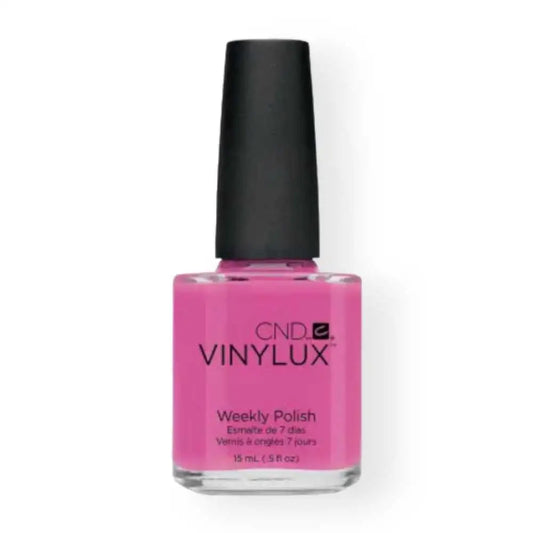 CND VINYLUX Hot Pop Pink #121 0.5 fl oz long wear polish bottle