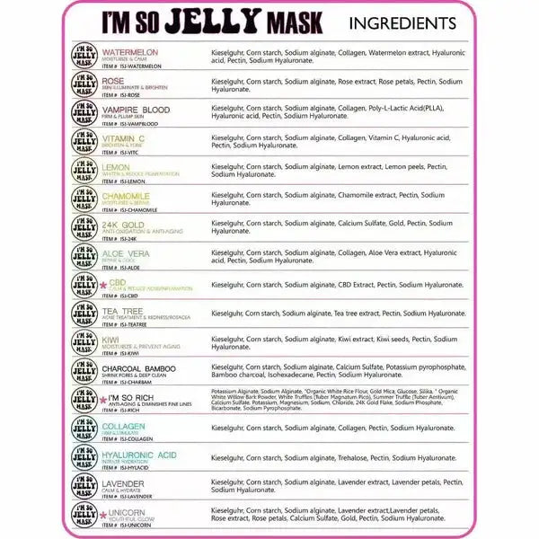 I'm So Jelly Mask - Oatmeal Cookie Mask - 30oz