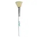Fanta Sea Large Fan Boar Bristle Facial Treatment Brush 1.75" Span