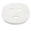 Dukal Reflections flat cosmetic facial mask 8 by 10 inch, 50-pack blank non-woven full-face sheets