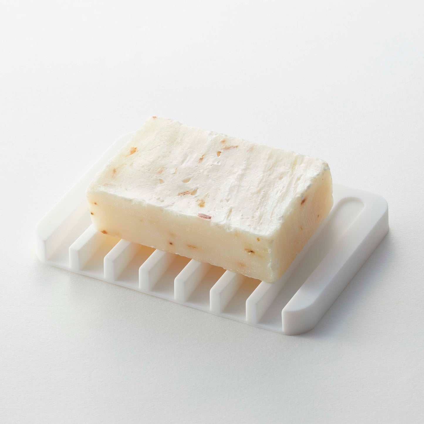 Prop photo showing Self-Draining Soap Tray with various props.