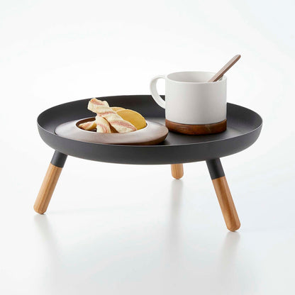 Prop photo showing Countertop Pedestal Tray with various props.