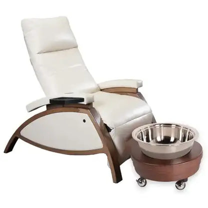 Living Earth Crafts ZG Pedi Package with Pedi Roll-Up silver bowl and side trays