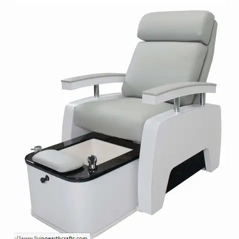 Living Earth Crafts 5th Avenue Pedicure Chair with tilt & non-plumbed TuckAway™ footbath