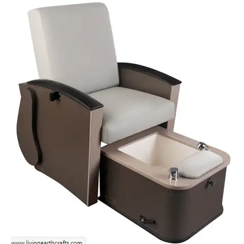 Living Earth Crafts Mystia Pedicure Chair with non-jetted plumbed footbath