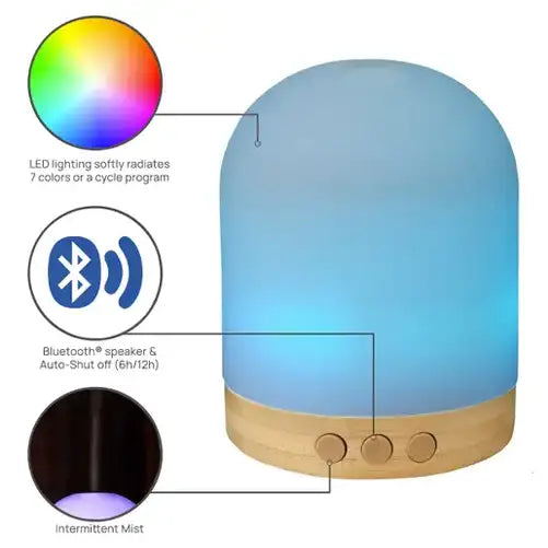 Living Earth Crafts Aromatherapy Diffuser with Bluetooth Speaker