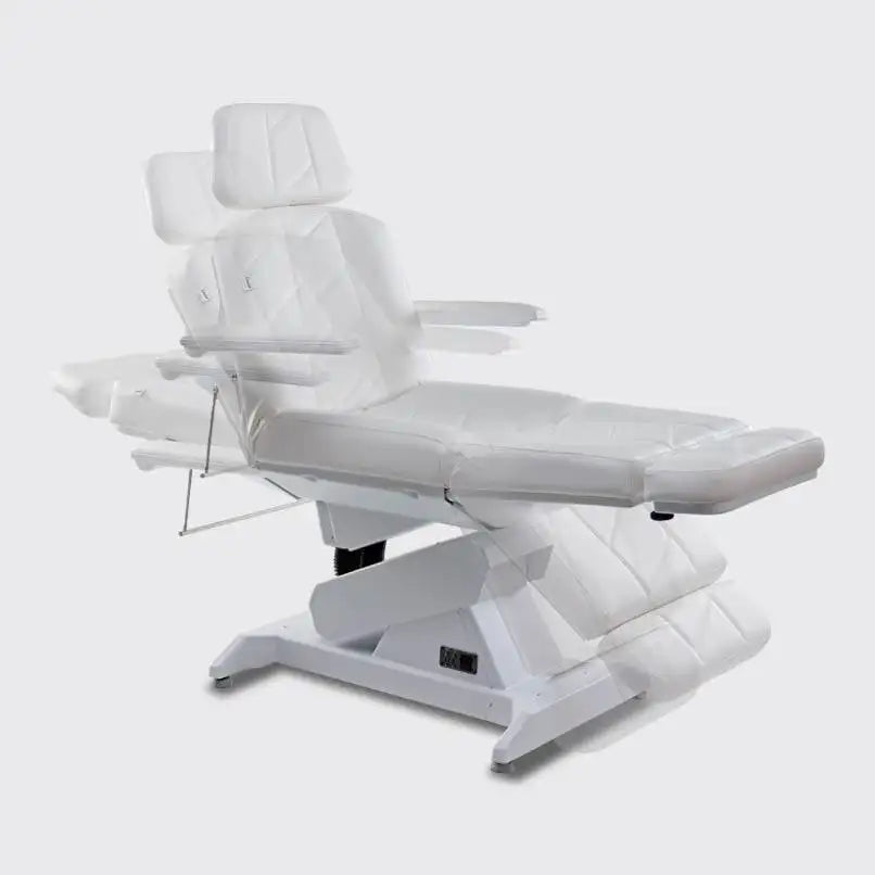 LEMI Lemi 3 Motor Syncro Bi-Zak Electrically Adjustable (height, tilt, back/leg) Beauty Treatment Chair With Flat Bi-Zak Mattress and Foot Pedal Control with Memory Function