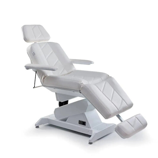 LEMI Lemi 3 Motor Syncro Bi-Zak Electrically Adjustable (height, tilt, back/leg) Beauty Treatment Chair With Flat Bi-Zak Mattress and Foot Pedal Control with Memory Function
