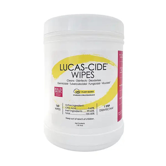 LUCASE-CIDE Wipes - 160 Count