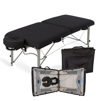 Earthlite Luna portable massage table package, black