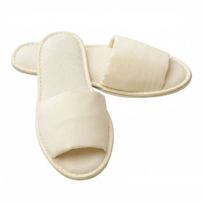 Boca Terry Open Toe Microfiber Slipper - S/M