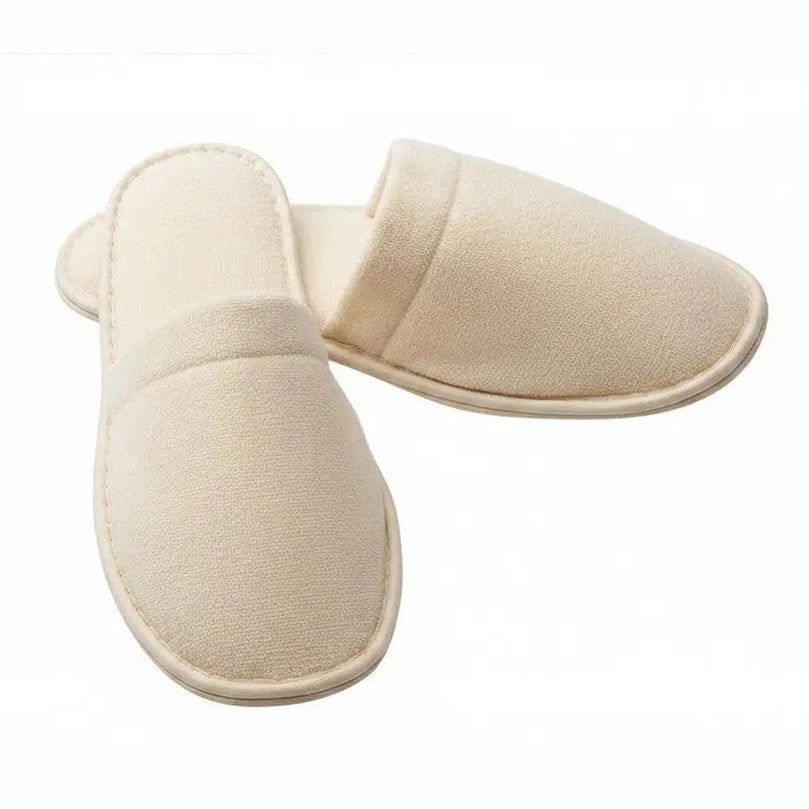 Boca Terry Closed Toe Microfiber Slipper - S/M