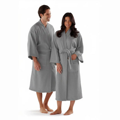 Boca Terry Turkish Velour Kimono Robe - Grey