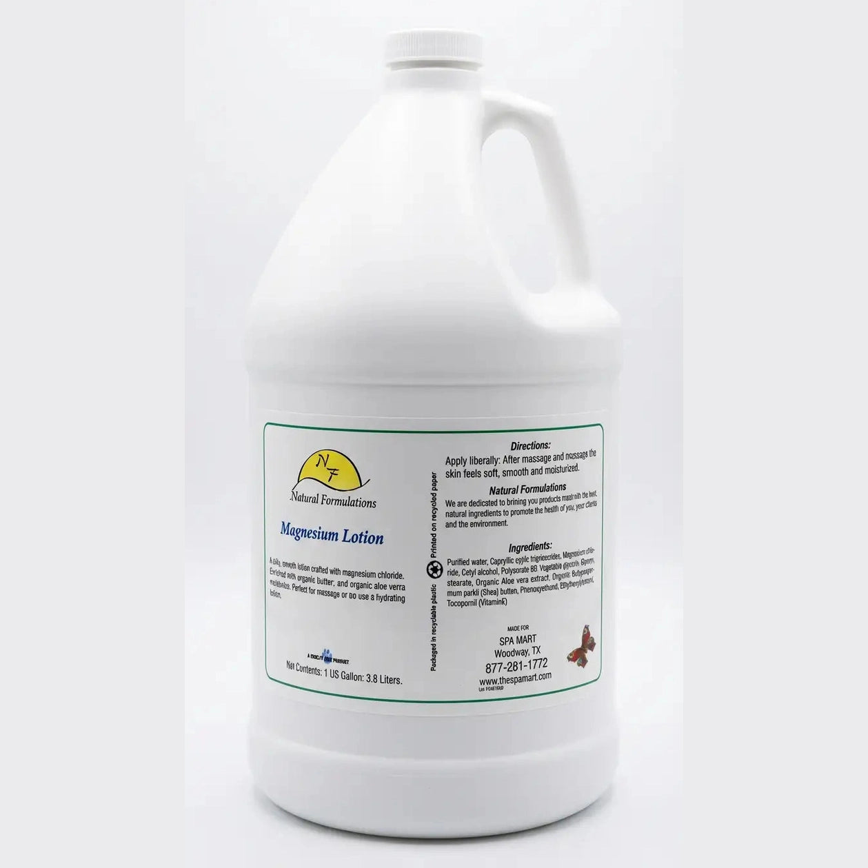 Natural Formulations- Magnesium Lotion 1-Gallon